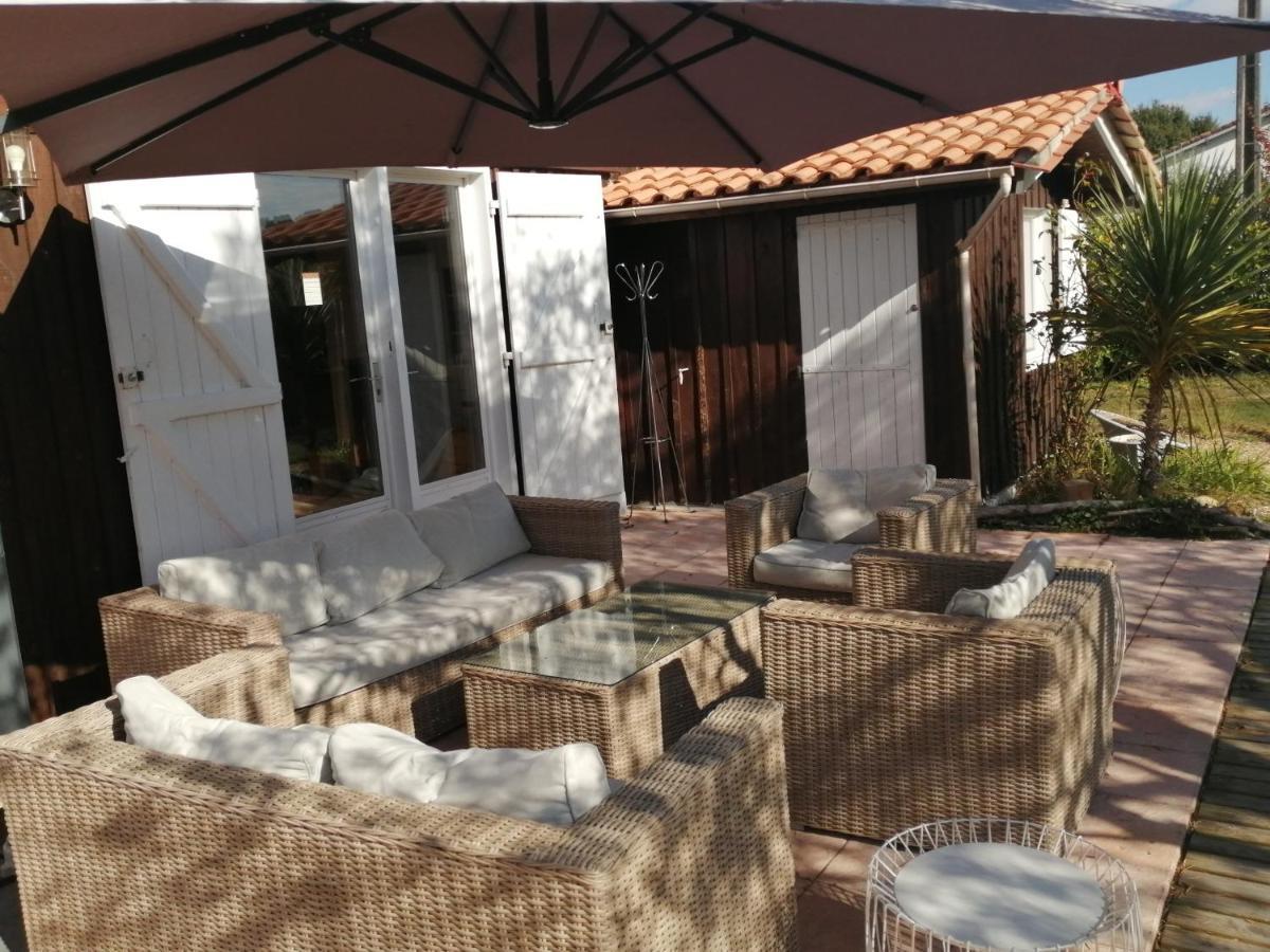 Maison Familiale En Bois Avec Piscine, Proche Du Bassin Gujan-Mestras Εξωτερικό φωτογραφία