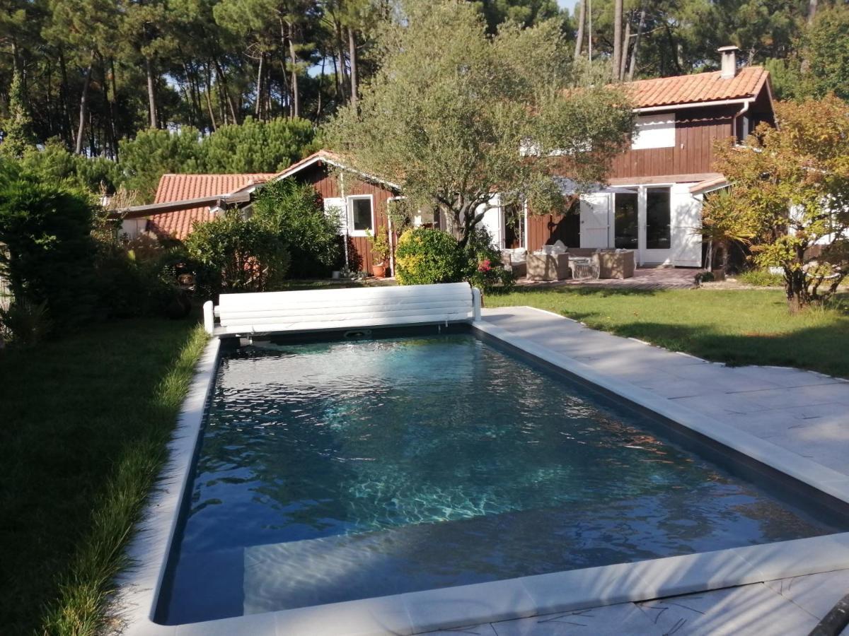 Maison Familiale En Bois Avec Piscine, Proche Du Bassin Gujan-Mestras Εξωτερικό φωτογραφία